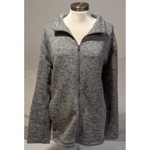 Lands End Men's Full Zip Sweater Fleece 2XL Oeko Tek LNC